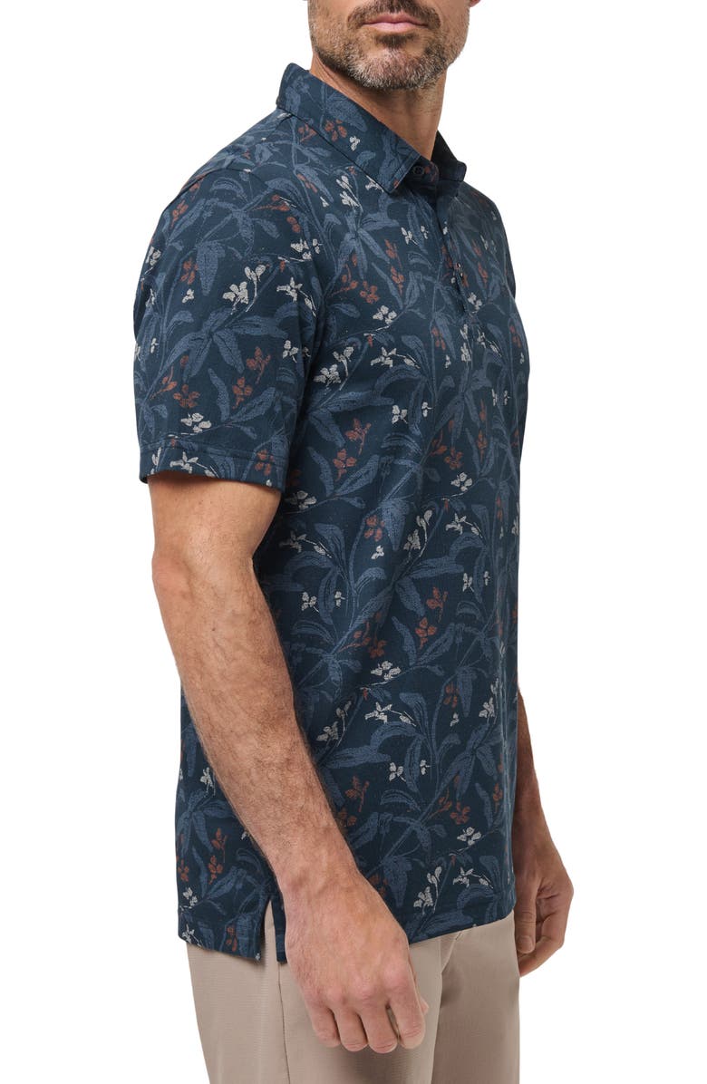 TravisMathew Relationship Status Floral Polo, Alternate, color, Titan
