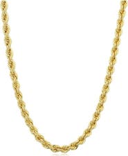 Bliss Diamond 14k Gold Filled Men's 3.2-mm Rope Chain Necklace