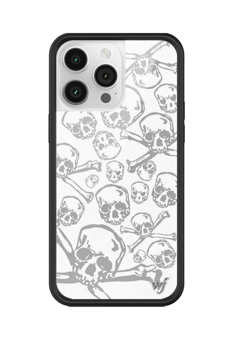 Skull Girl iPhone Case, Main, color, White