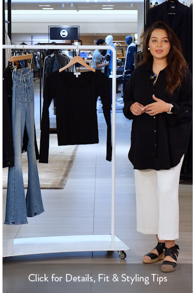 Square Neck Long Sleeve T-Shirt video