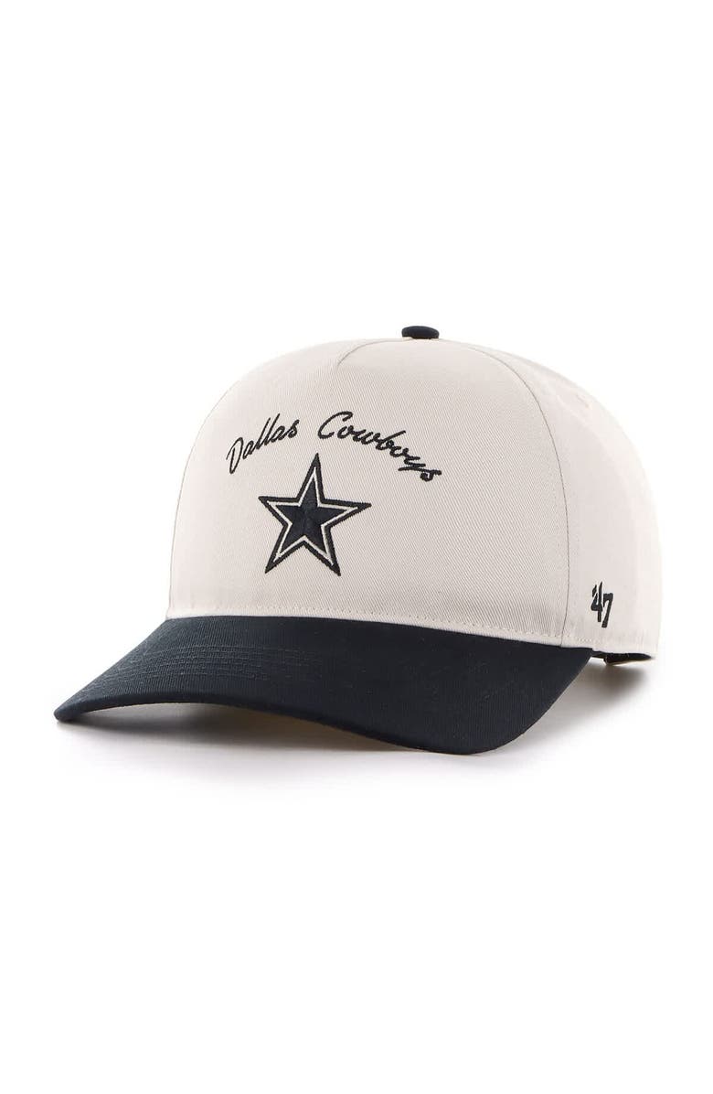 '47 Men's '47 Cream/Black Dallas Cowboys Safe Bet Stable Hitch Adjustable Hat, Main, color, 