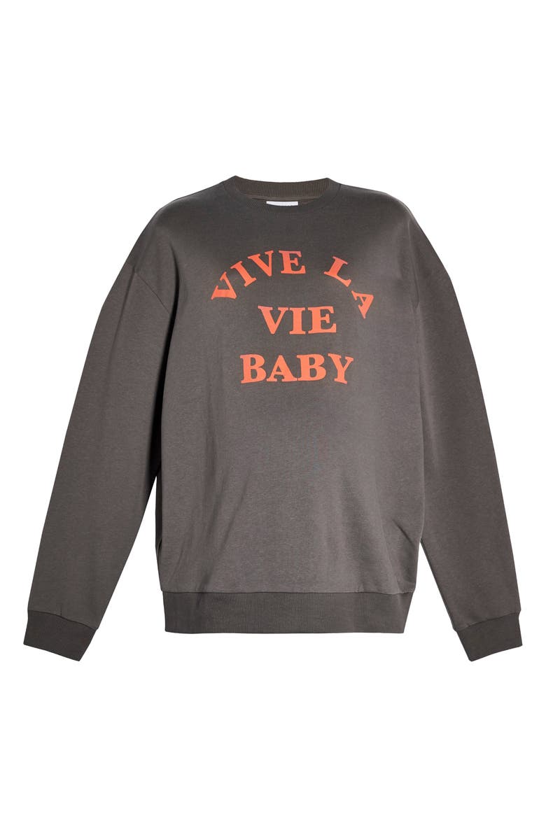 Topshop Vive La Vie Baby Graphic Maternity Sweatshirt, Alternate, color, 