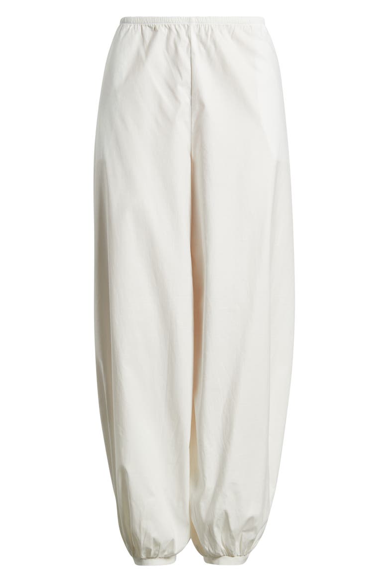 Aven Stretch Organic Cotton Balloon Pants, Alternate, color, WHITE