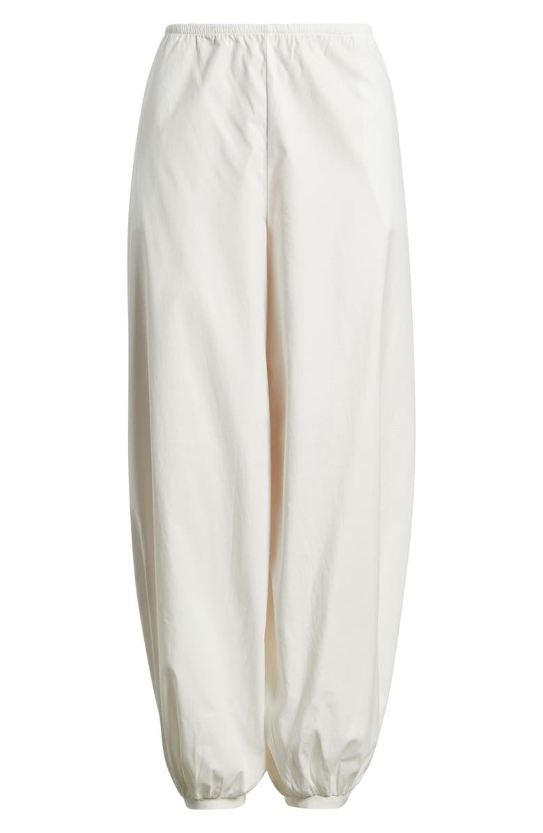 Reformation Aven Stretch Organic Cotton Balloon Pants, Alternate, color, White