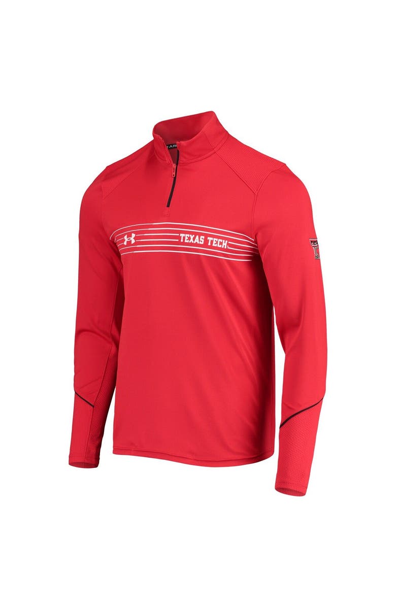 Under Armour Men's Under Armour Red Texas Tech Red Raiders Sideline Performance Lightweight Quarter-Zip Jacket, Alternate, color, 
