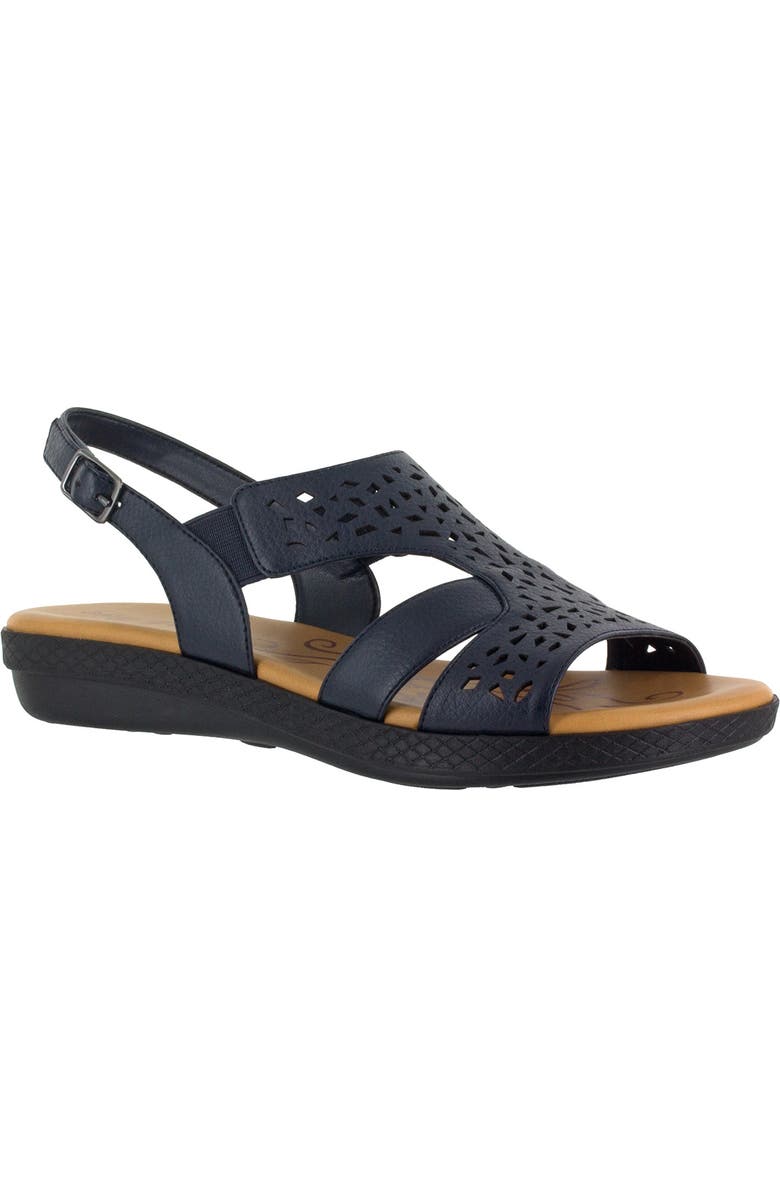 EASY STREET Bolt Sandal, Main, color, Navy