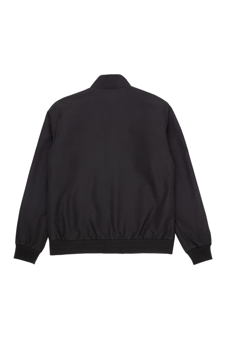 Classic Full Zip Bomber Jacket, Alternate, color, Black