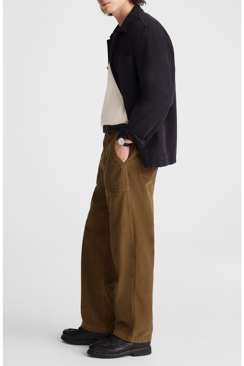 Corduroy Fatigue Pants, Alternate, color, WOODLAND BROWN