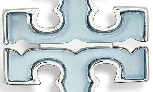 Tory Burch Kira Mother-of-pearl Stud Earrings In Blue