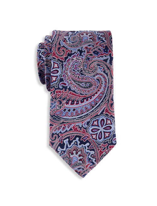Oak Hill Premium By Dxl Big & Tall Paisley Tie In Purple