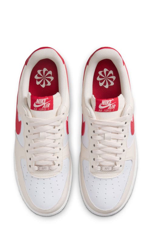Nike Air Force 1 07 Next Nature Sneaker In Pale Ivory/red/white
