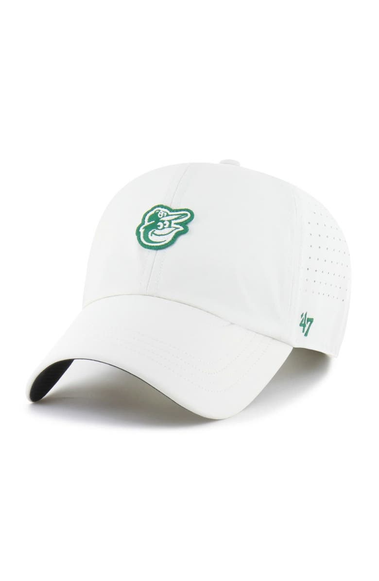 '47 Men's '47 White Baltimore Orioles Elevated Greens Clean Up Adjustable Hat, Alternate, color, White
