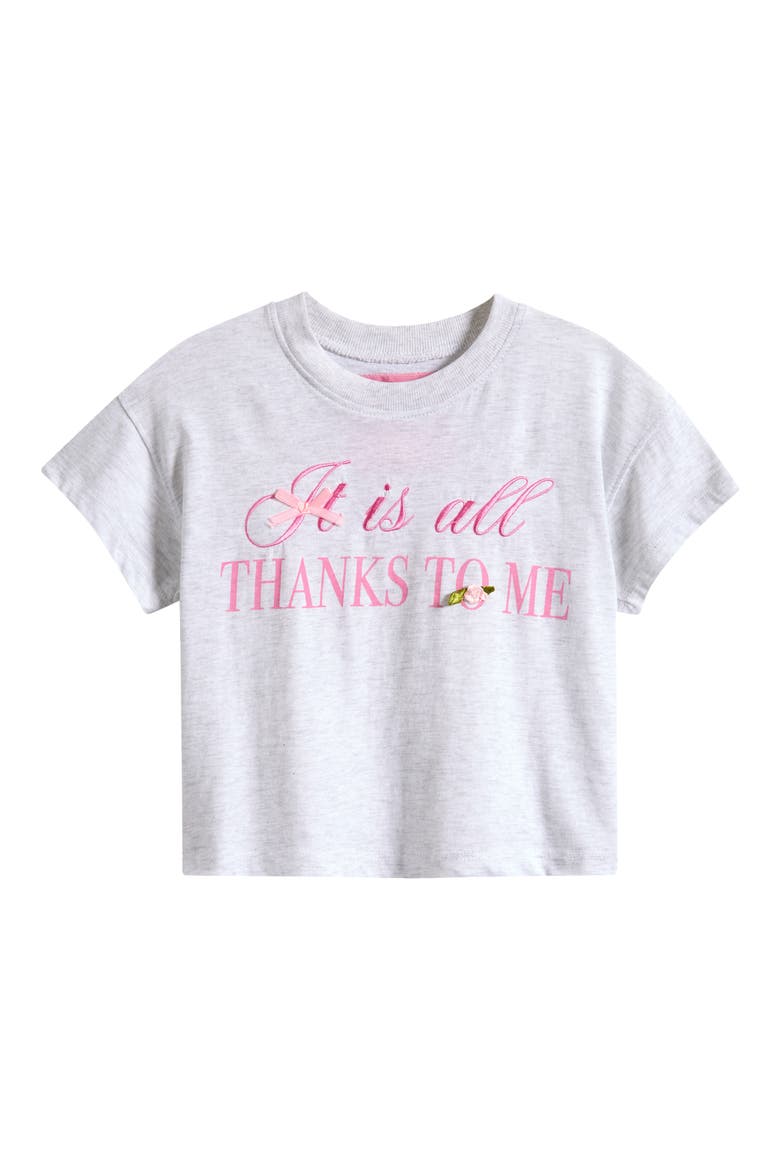 Kids' All Thanks to Me Graphic T-Shirt, Main, color, ASH GREY