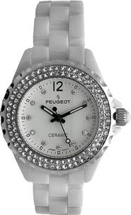 Peugeot Luxury Genuine Ceramic Crystal Watch - 36MM