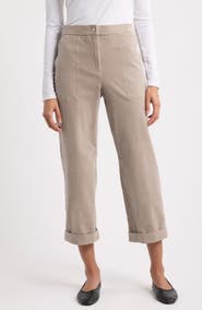 Eileen Fisher Straight Leg Ankle Pants