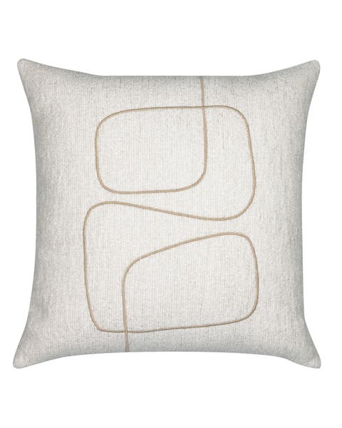 Linear Luxe Indoor & Outdoor Woven Accent Pillow
