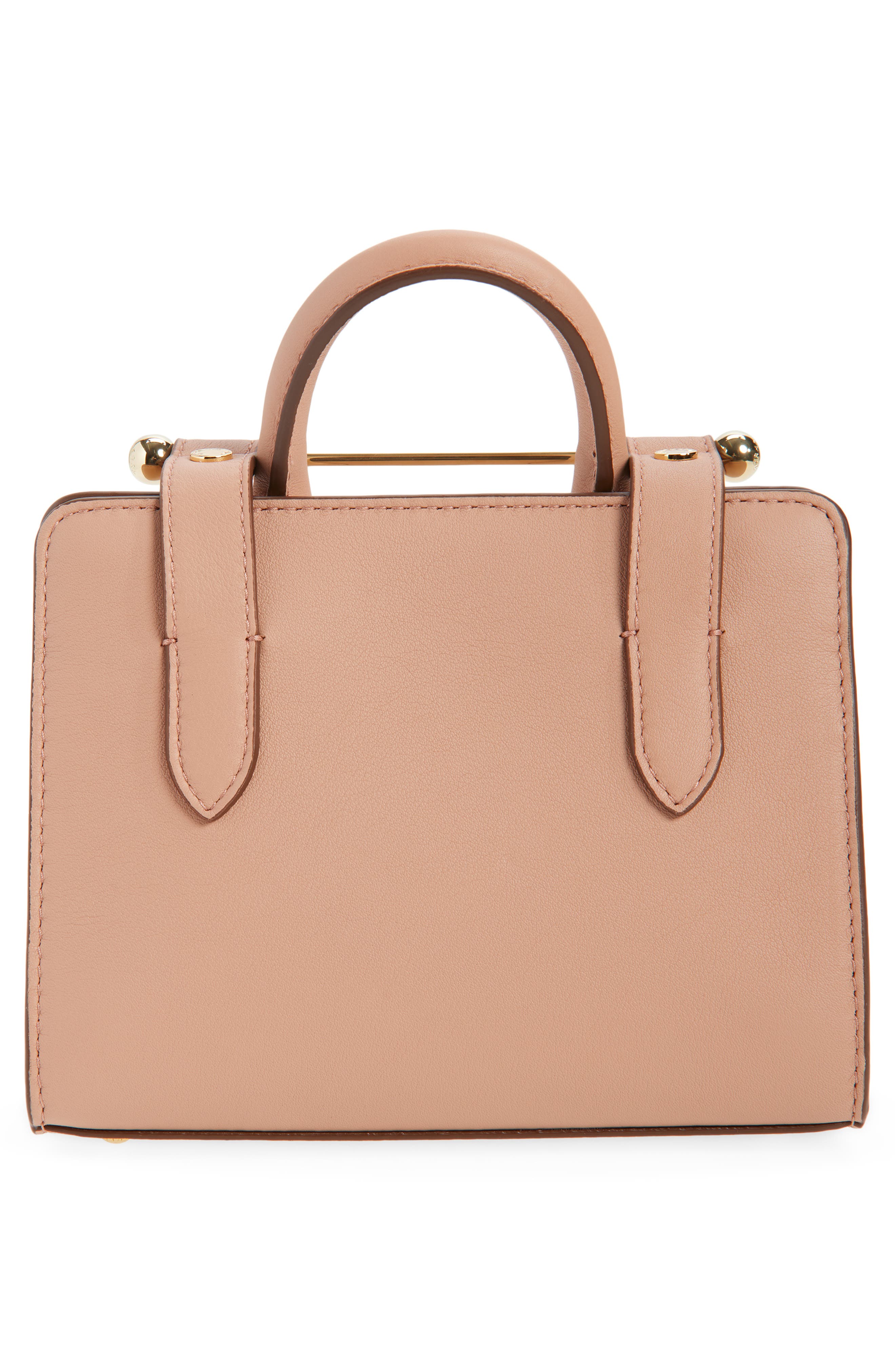Strathberry Nano Leather Tote, Alternate, color, Rose