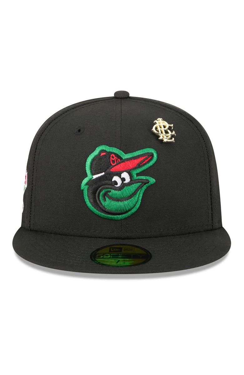 New Era Men's New Era Black Baltimore Orioles 2025 Big League Chew 59FIFTY Fitted Hat, Alternate, color,