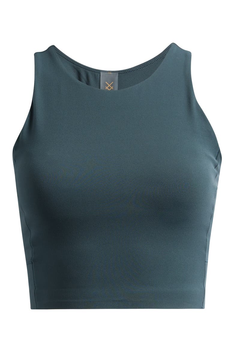 Revive Longline Bra, Alternate, color, WILD FOREST