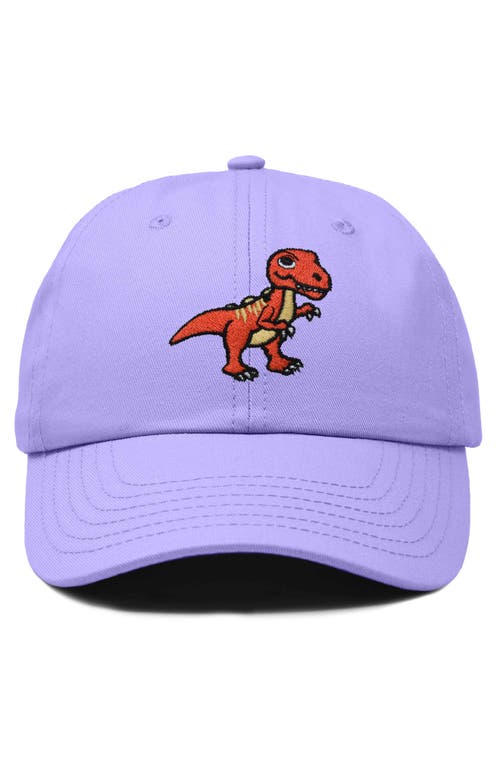Dalix T-rex Embroidered Casual Cap In Lavender