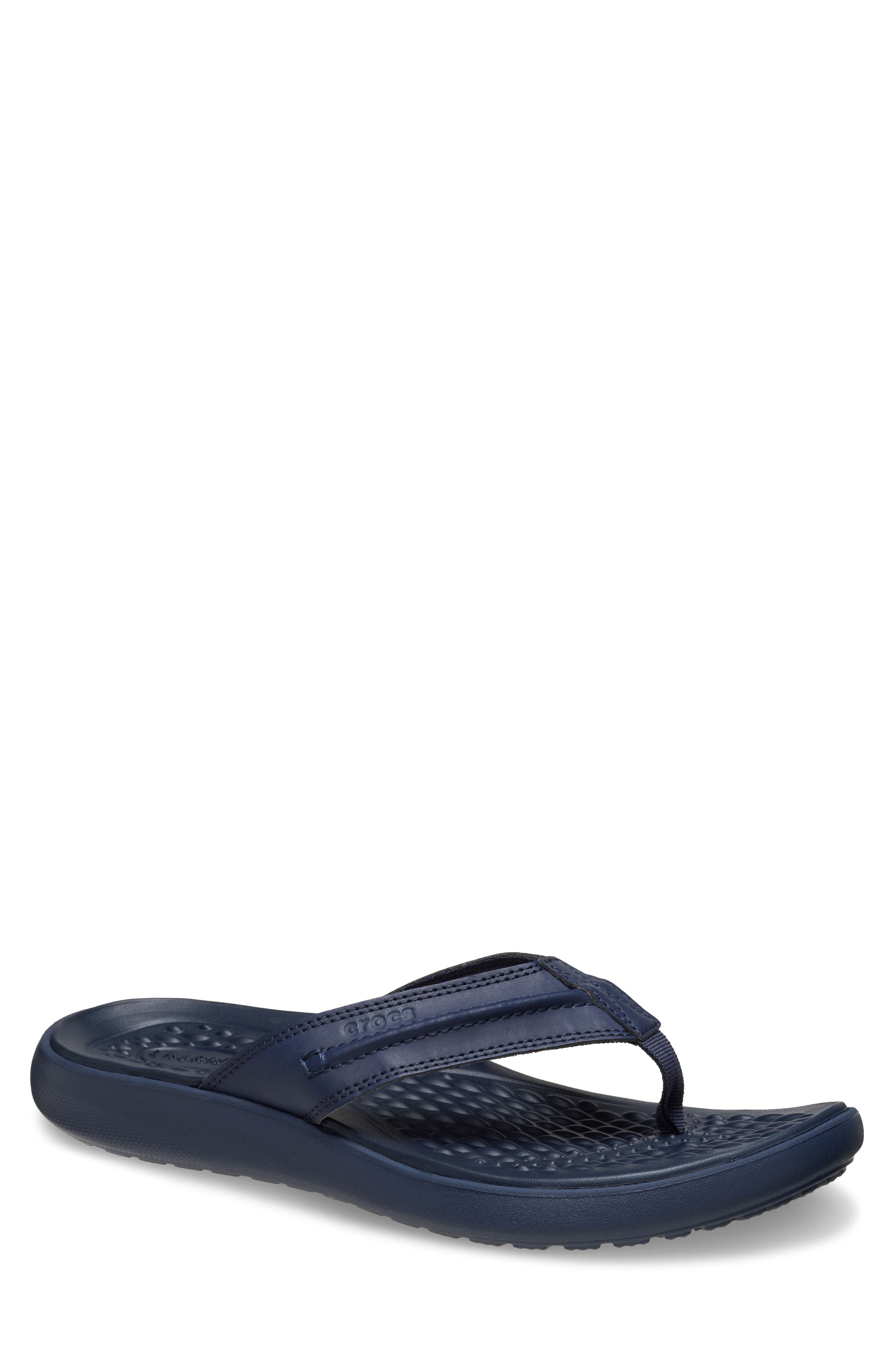 CROCS Yukon Vista II Flip Flop, Main, color, Navy