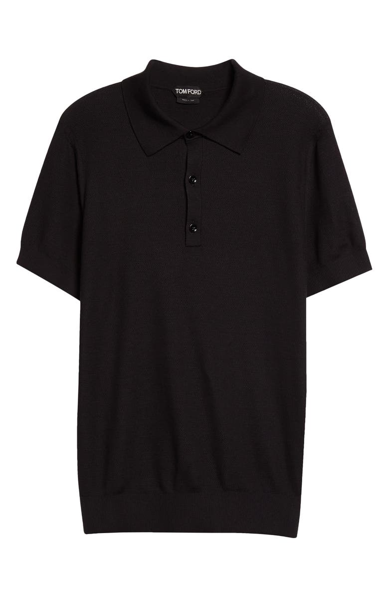 TOM FORD Honeycomb Knit Polo, Alternate, color,
