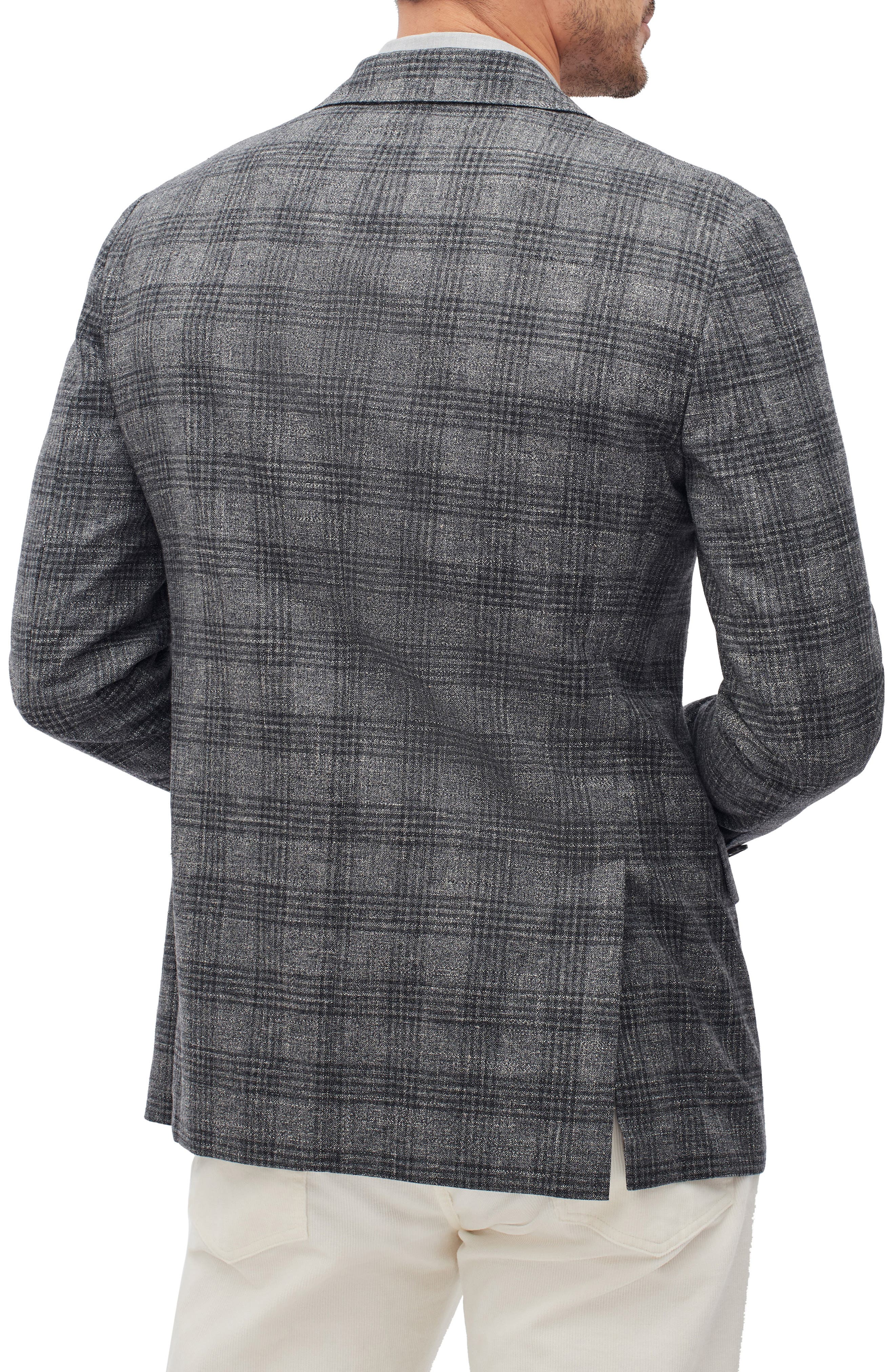 Unconstructed Slim Fit Check Blazer - image 2