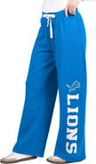 STARTER Women's Starter Royal Detroit Lions Field Wide Leg Sweatpants