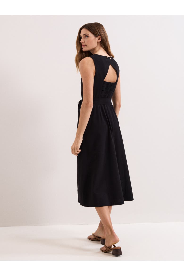 Marta Midi Dress, Alternate, color, Black