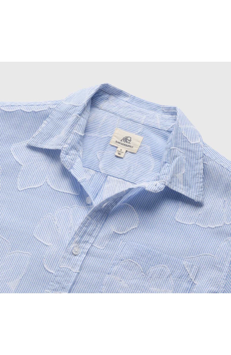 Surfside Supply Co. Joseph Striped Floral Shirt, Alternate, color, Blue