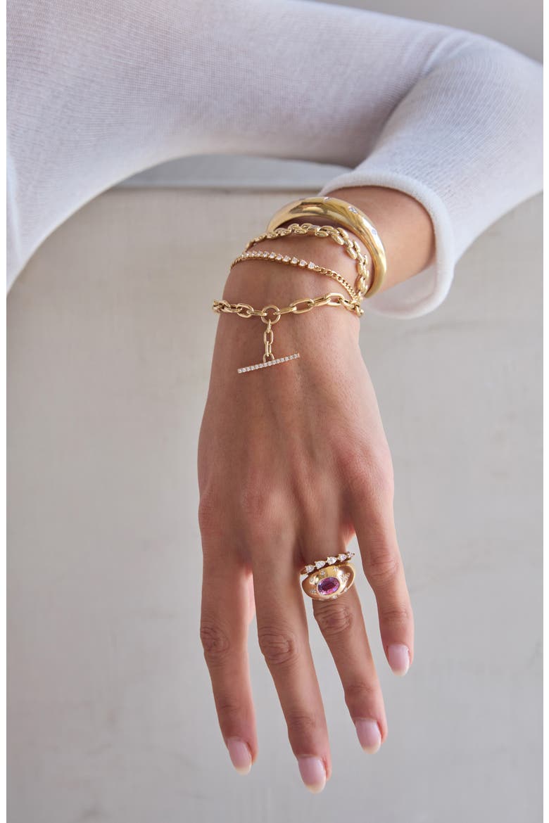 Diamond Tennis Bracelet, Alternate, color, YELLOW GOLD