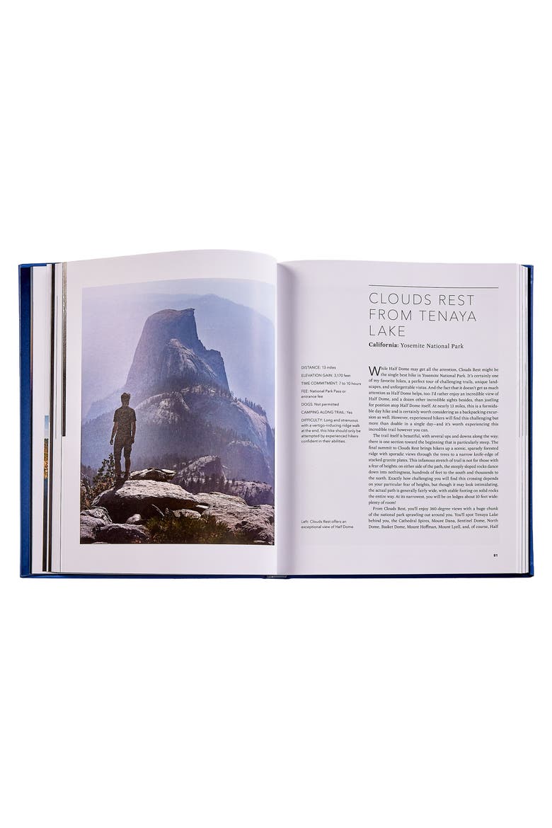 America's Best Day Hikes Spectacular Single-Day Hikes Across the States Leather Edition, Alternate, color, Blue
