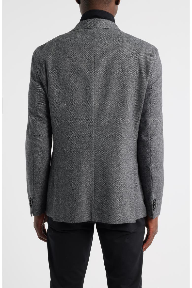 Hutson Slim Fit Wool Blend Bib Jacket, Alternate, color, MEDIUM GREY