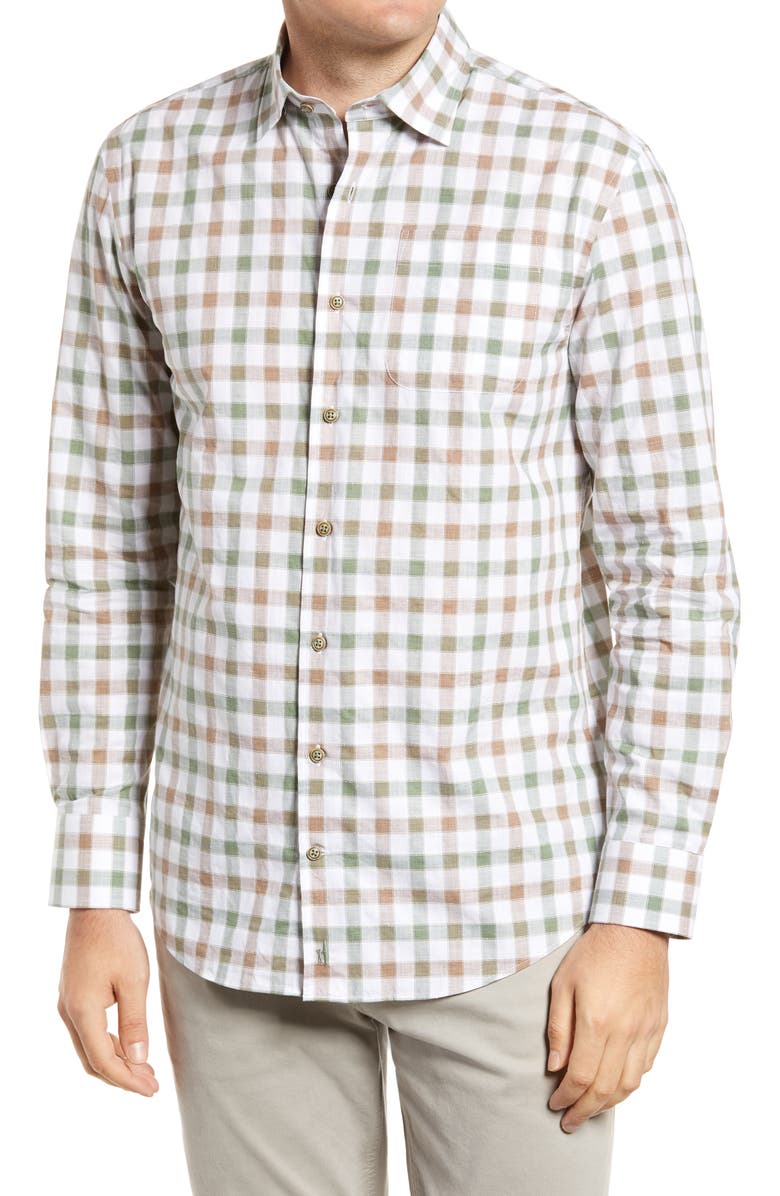 johnnie-O Wada Check Button-Up Shirt, Main, color, 