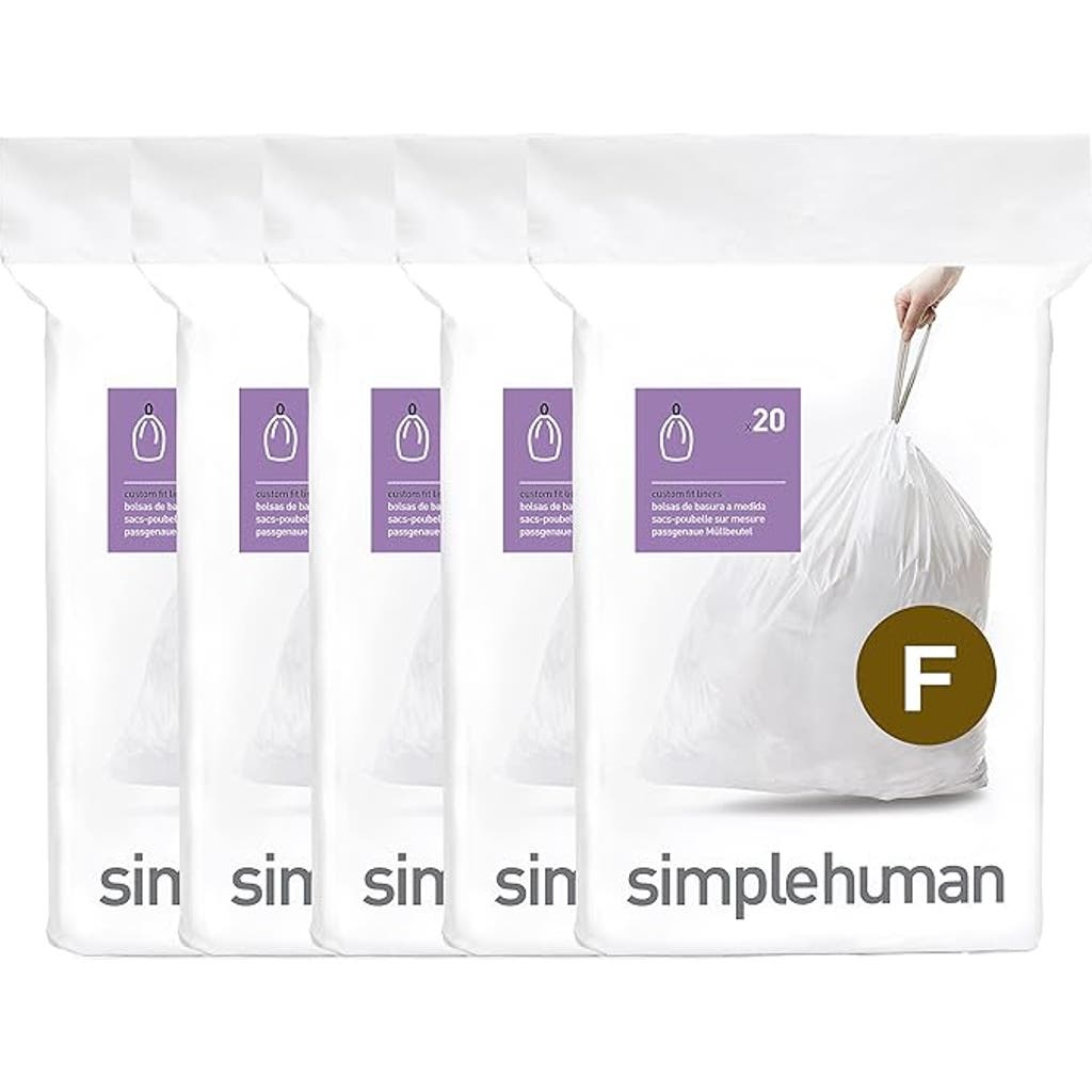 Simplehuman Code F Custom Fit Liners With Quick Dispense Packs