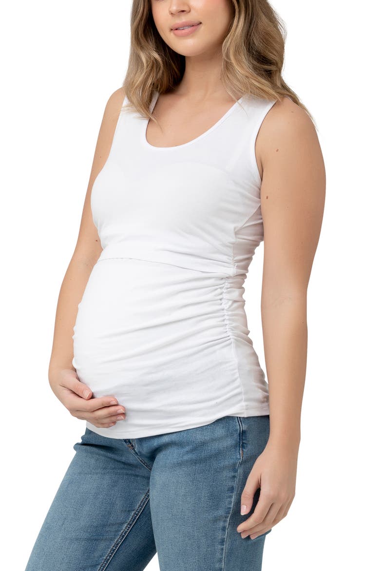 Organic Nursing Tank, Alternate, color, White