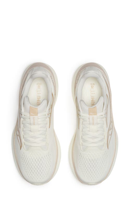 Saucony Womens Ride 18 In Vanilla White