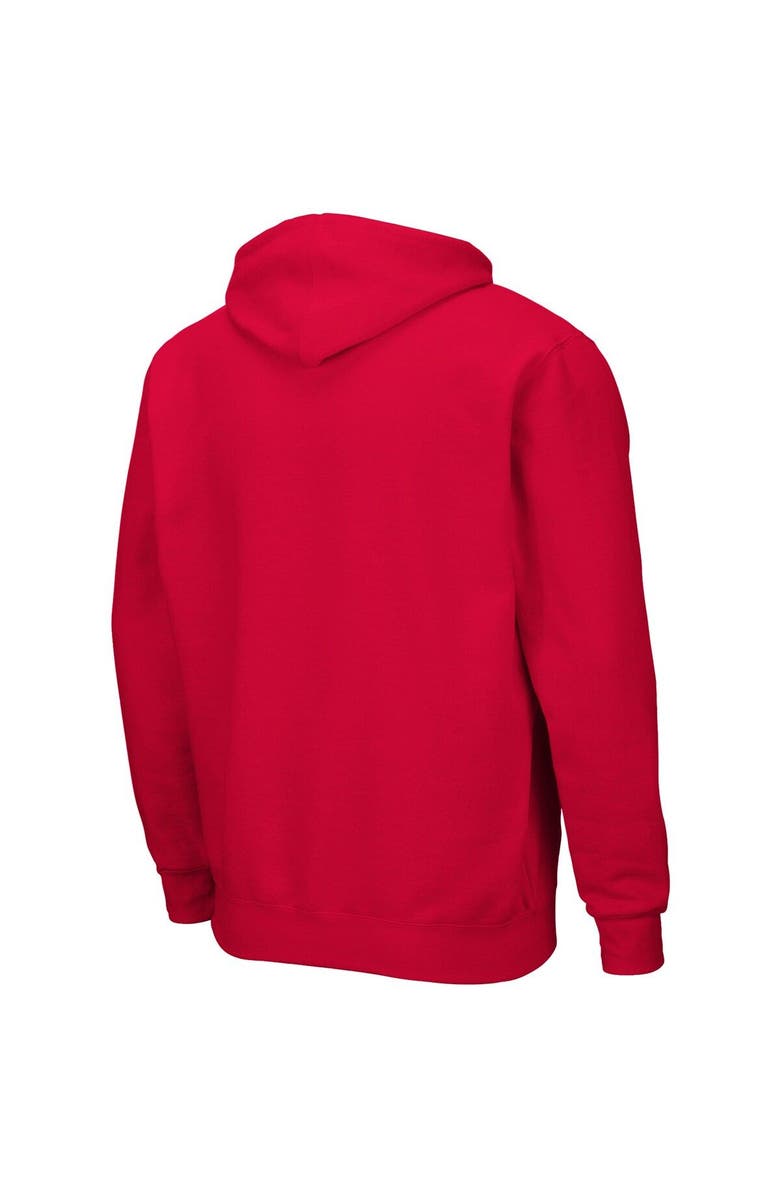 COLOSSEUM Men's Colosseum Red Miami University RedHawks Arch & Logo 3.0 Full-Zip Hoodie, Alternate, color, Red