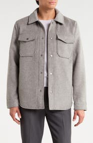 Nordstrom Wool Blend Shirt Jacket