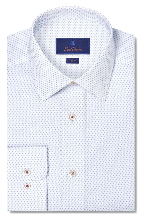 Trim Fit Micro Neat Print Dress Shirt