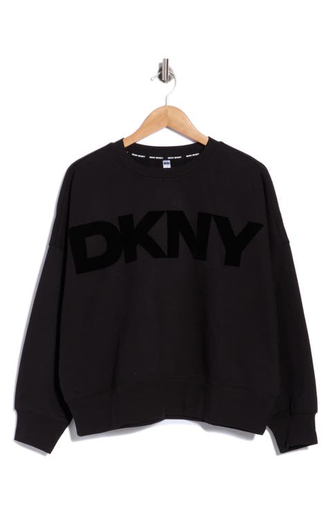 Exploded Flocked Logo Blouson Sweatshirt