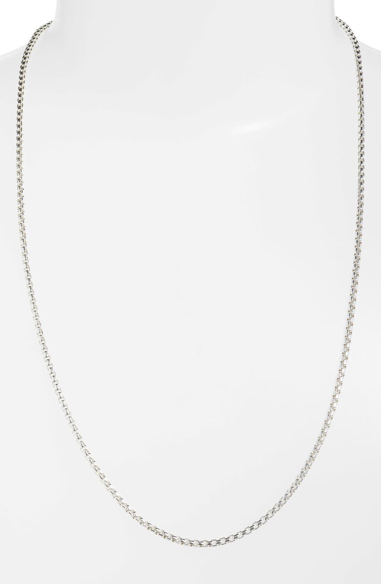 Jonas Studio Flatiron Sterling Silver Chain Necklace, Alternate, color, Silver