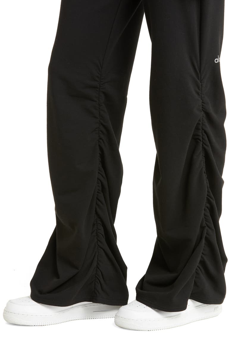 Alo Ruched French Terry Pants, Alternate, color,