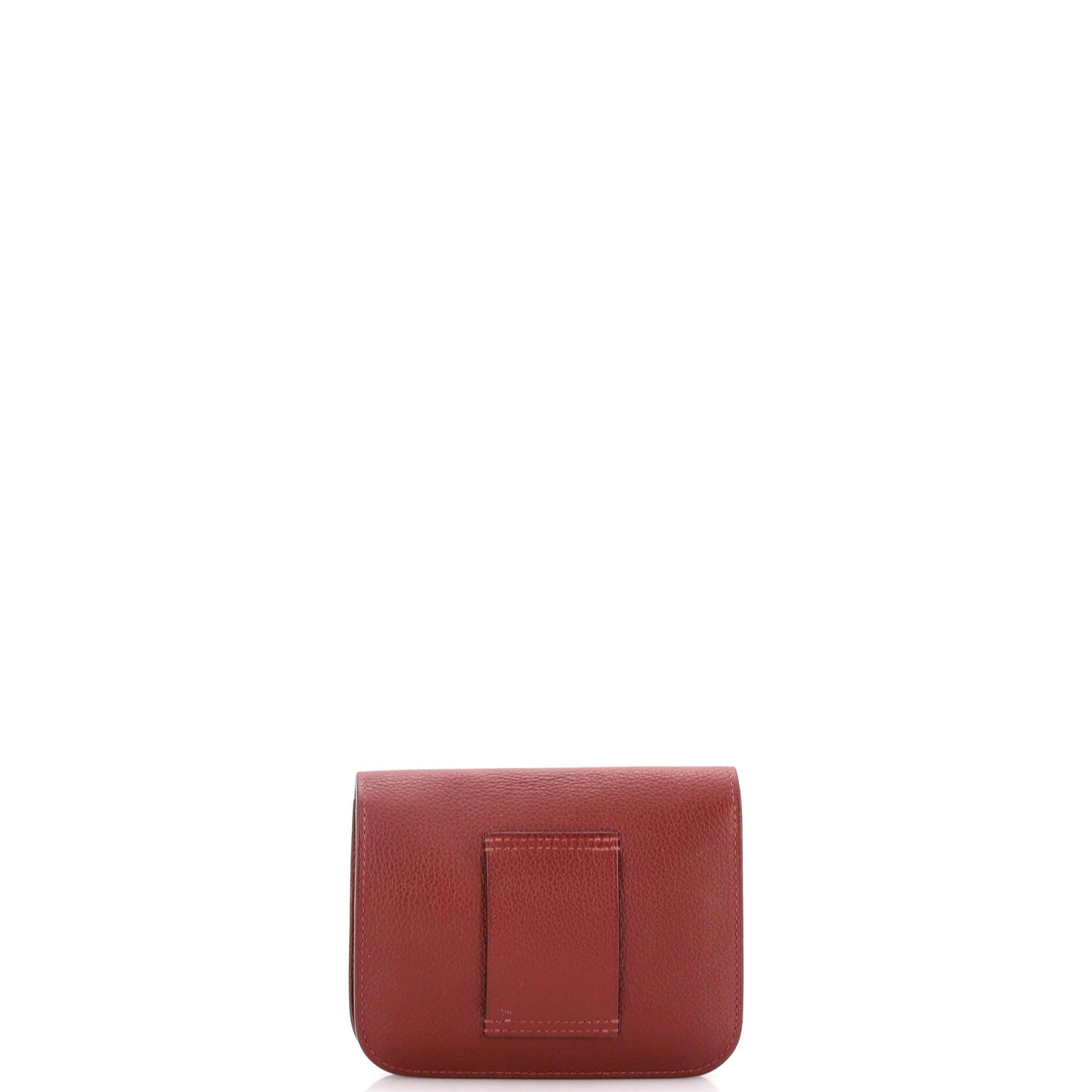 Pre-Owned Hermes Constance Slim Wallet Evercolor, Alternate, color, 