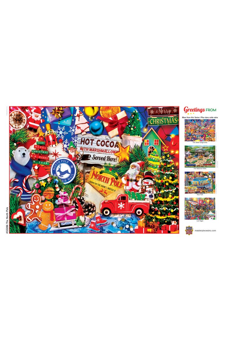 Greetings From North Pole 550pc Puzzle, Alternate, color, Multicolor
