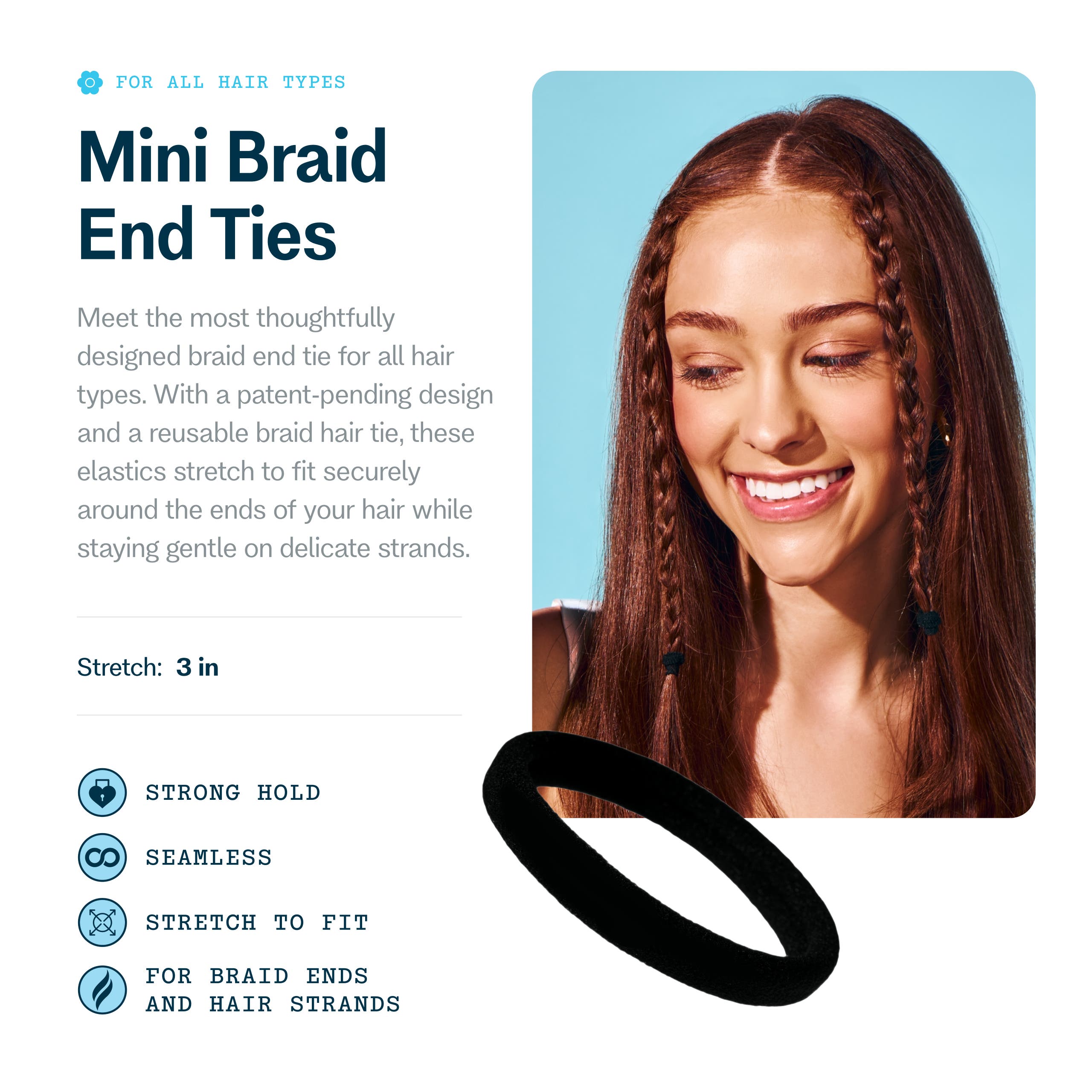 Braid Ends Mini Hair Bands (Women) | Nordstrom