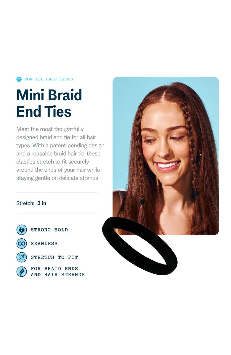 Gimme Beauty Braid Ends Mini Hair Bands, Alternate, color, 