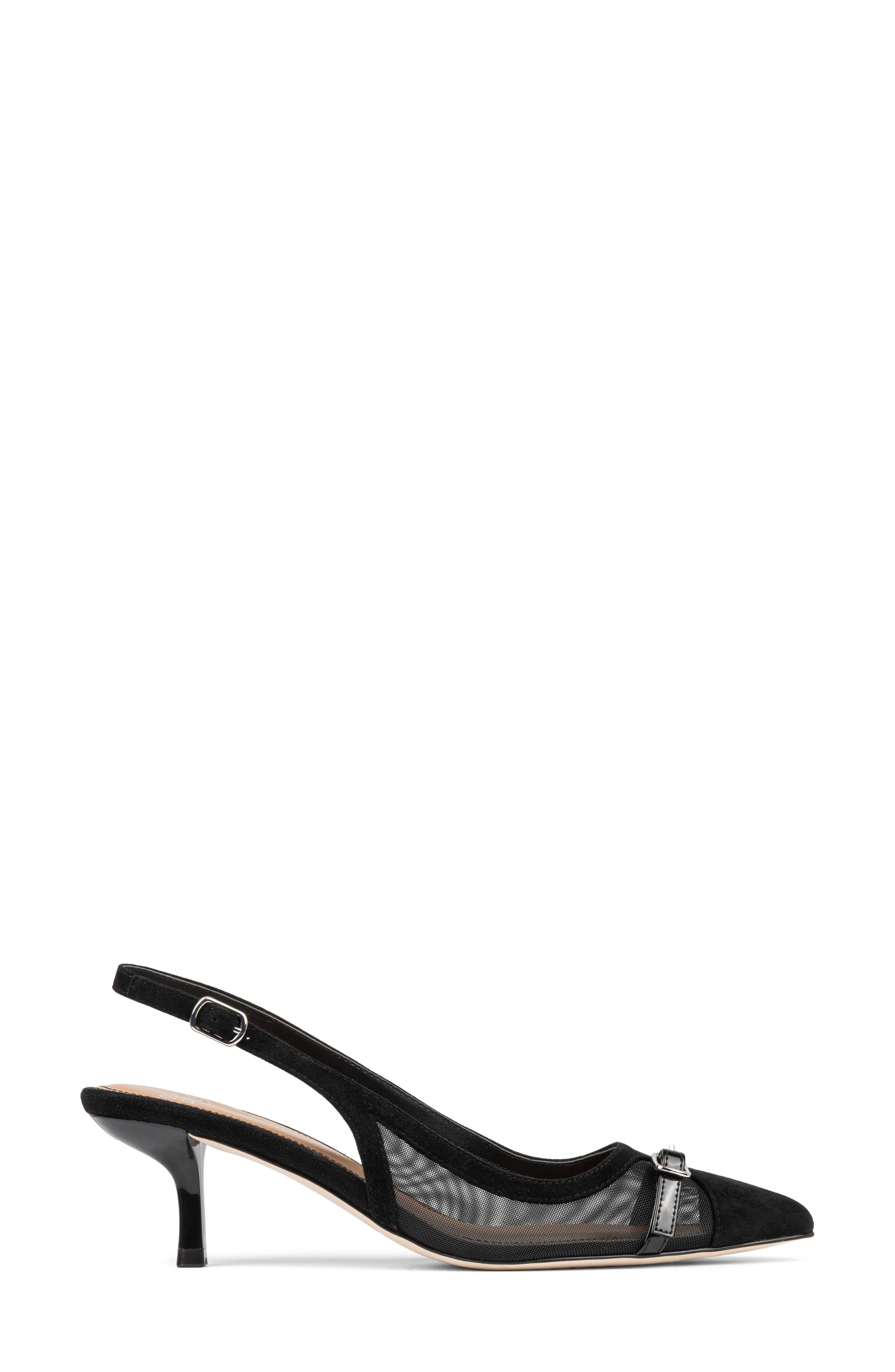 Donald Pliner Slingback Kitten Heel Pump, Alternate, color, Black/ Blk