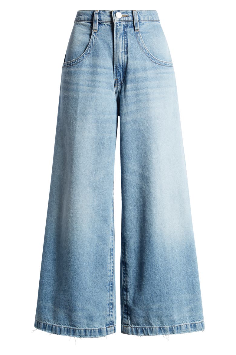 The Pixie Skater High Waist Wide Leg Jeans, Alternate, color, RHODE