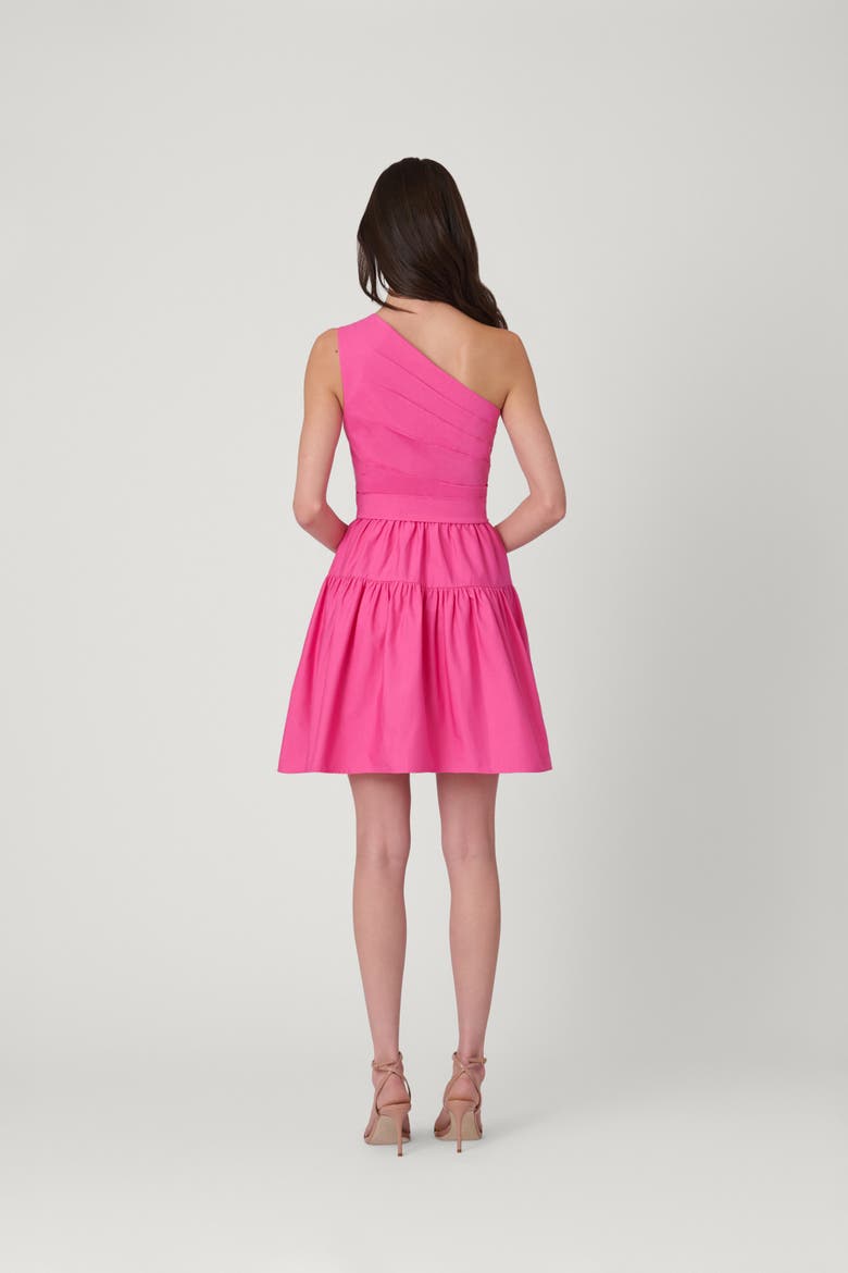 Cotton Faille Crawford Dress, Alternate, color, Fuchsia